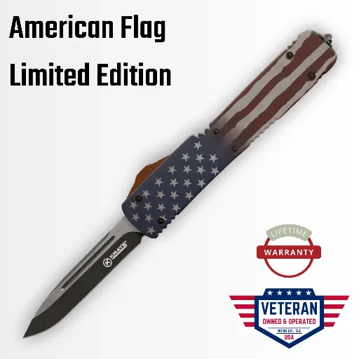 American Flag OTF Knife